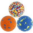 thumbnail image 1 of Pelotas de juguete Grusce para perros, 3 unidades, pelotas de tenis para perros, masticables agresivos, juguetes para perros, pelotas masticables ligeras y elásticas, juguete de agua para, 1 of 5