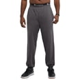 thumbnail image 2 of Champion Authentic Men`s Closed Bottom Jersey Pants, L, Granite Heather, 2 of 7
