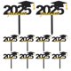 thumbnail image 1 of 10pcs Graduation Hat Cake Topper For Graduation Season Party Supplies Acrylic Cupcake Decorations Graduation Cake Topper 2025 Graduation Theme Party D, 1 of 3