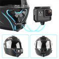 thumbnail image 2 of Advancent casco de la motocicleta barbilla soporte cámara de acción cara a prueba de golpes portátil moto montar soporte actualización Ciclismo Naranja, 2 of 6