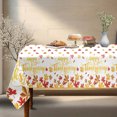 thumbnail image 4 of Eagokdc Fall Thanksgiving Table Cover, Plastic Stain Resistant Tablecloths, Farmhouse Decor for Gatherings Dinner Party Supplies Holiday Ornaments, 4 of 6