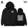 thumbnail image 1 of LUVCLS Sudadera con capucha con código QR FU divertida GXG, 1 of 7