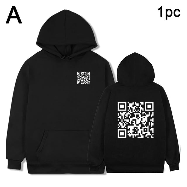 LUVCLS Sudadera con capucha con código QR FU divertida GXG