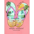 thumbnail image 3 of Simply Southern Sandals Beach Peach T-Shirt, 3 of 5