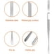 thumbnail image 3 of Pinza de cocina de acero inoxidable, 30cm pinzas de barbacoa superficie de agarre rizado, perfecto para chefs, gourmands, reuniones familiares, profesionales de la cocina y más Afortunado Sencillez, 3 of 5