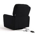 thumbnail image 5 of Storkcraft Amalfi Deluxe Power Recliner Swivel Glider, Black Boucle, 5 of 13