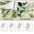 thumbnail image 5 of Green Blue Leaves Swag Valances for Windows 2 Pack, Kitchen Window Curtains 36 Inch Length, Summer Botanical Farmhouse Watercolor Leaf Privacy Swag Curtains for Living Room/Bathroom 36"x36", 5 of 8
