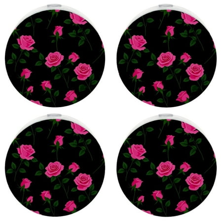 

YZUOUZY Lamp for Bedroom Lamps for Bedroom 4-PC Roses Pattern