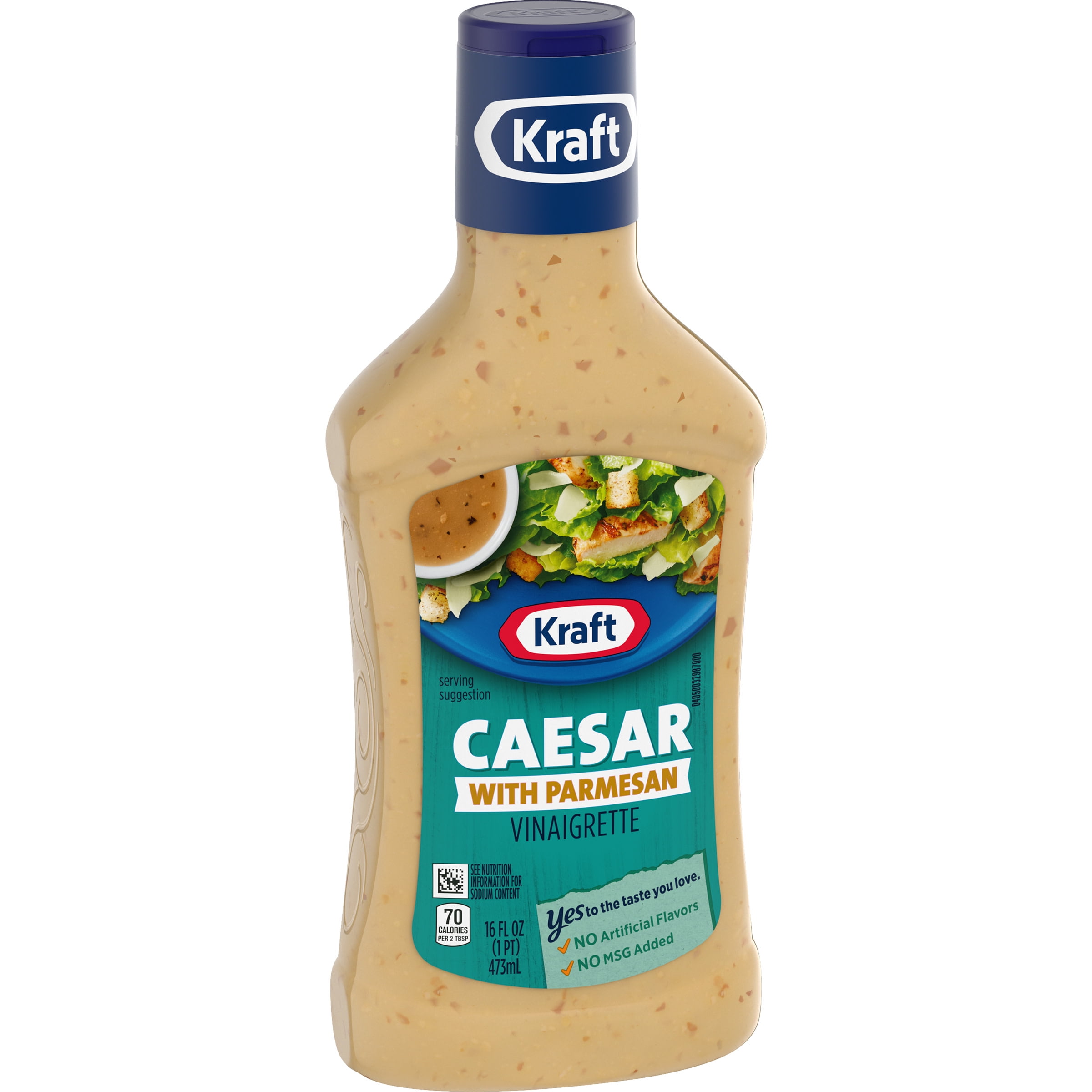 Kraft Caesar Vinaigrette Salad Dressing With Parmesan, 16 Fl Oz Bottle ...