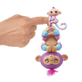 Fingerlings Baby Monkey & Mini BFFs Violet & Hope (MauveBlue