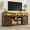 Rustic Brown, variant on ANPOO Farmhouse TV Stand for 65 inch TVs, Rustic Entertainment Center TV Cabinet Stands with Power Outlets and LED lights