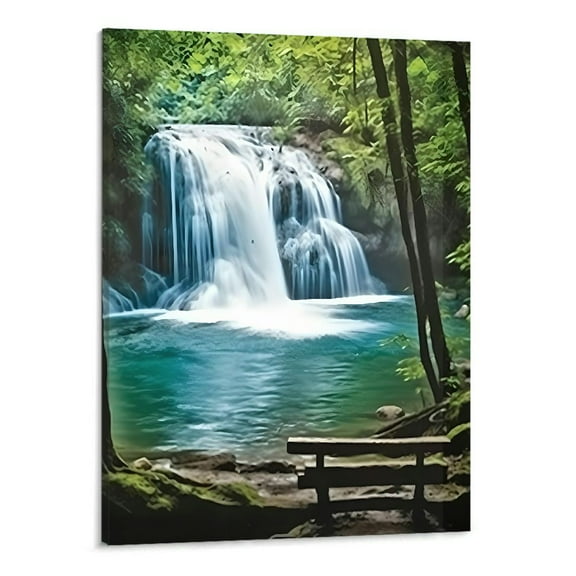 Shiartex Print On Canvas Fall Decor Falls Canvas Wall Art Picture 16x20in for Living Room Bedroom 16x20in