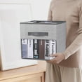 thumbnail image 2 of 4 Pack Bacs de Rangement Pliables en Tissu, Paniers Boîtes Organisateurs de Rangement avec Fenêtre Transparente pour Maison Chambre Placard, 2 of 3