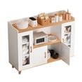 thumbnail image 3 of Fogcroll Kitchen Storage Cabinet Kitchen Buffet Cabinet Sideboard Buffet Cabinet with Storage and Open Shelf and 4 Doors, Modern Storage Cabinet for Kitchen, Dining Room, Living Room, 3 of 13