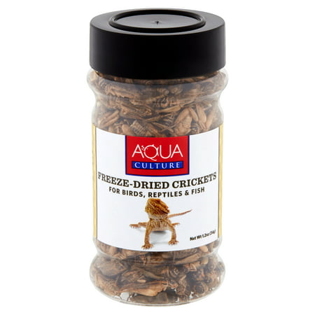 Aqua Culture Freeze-Dried Crickets for Birds, Reptiles & Fish, 1.2