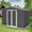 Grey, variant on LoLado 6x8 FT Outdoor Metal Storage Sheds, Garden Sheds Waterproof with Lockable Doors, for Backyard, Lawn, White+Coffee