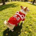 thumbnail image 4 of Pet Outfit Pet Vest 3D Lion Pet Apparel Tassel Pet Clothing With Faux Fur Trim(Red-2XL), 4 of 6