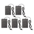 thumbnail image 2 of Teclado Numérico Ergonómico con Cable Mini Teclado Numérico de Escritura Silenciosa para PC Computadora Portátil USB Plug and Play 18 Teclas Tamaño Portátil Amplia, 2 of 8