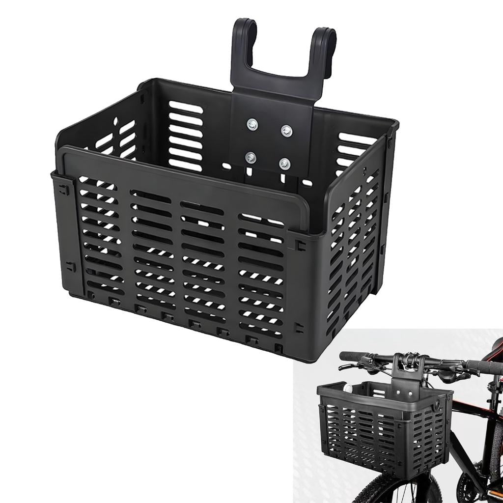Yihuala Heavy Type Bike Basket Adjustable Bicycles Front Rear Basket Oversized Foldable Cycling Rack And Carry