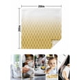 thumbnail image 4 of Yellow Ombre Stripe Cloth Napkins Set of 8 Reusable Dinner Napkins, Modern Abstract Art Gradient Striped Cocktail Napkin Washable Table Napkins for Wedding/Holiday Party/Baby Shower 20"x20", 4 of 7
