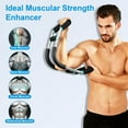 thumbnail image 6 of Twister Arm Trainer with 3 Resistance Level, 66-110lb Adjustable Arm Chest Exerciser for Men, Chest Workout Equipment with Non-Slip Handle, for Visible Gains and Sculpted Muscle, Black, 6 of 9