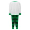 thumbnail image 3 of AceBaby Christmas Family Matching Pajamas Set Plaid and Letter Print Holiday Sleepwear Loungewear PJs, 3 of 10