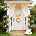 thumbnail image 7 of PEIBang Happy Easter Door Sign Easter Decorations,Cute Bunny Easter Egg Paper Door Sign Hanging Ornament for Easter Farmhouse Home Party Decor, 7 of 7