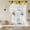 Off-White, variant on Sunflowers Balloon Curtains for Windows, Bedroom Curtains 54 Inch Length, Spring Botanical Truck Pig Wooden Grain Tie Up Curtains Panels Thermal Insulated Bathroom Curtains Window 42"x54"