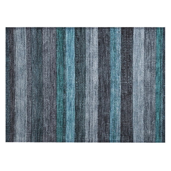 Dalyn Rugs Machine Washable Indoor/Outdoor Chantille Teal 1'8" x 2'6" Rug