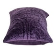 thumbnail image 3 of Purple Quilted Velvet Lumbar Throw Pillow, 3 of 5