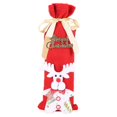 thumbnail image 2 of Toystoory Funda de encaje para botella de vino, pegatina bonita para boda, Navidad, champán, cerveza, botella de vino, ropa, de comedor, bolsa Kits de decoración para fiestas Alce Toystoory HA068787-01, 2 of 6