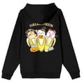 thumbnail image 2 of Bananya Halloween Costumes Adult Black Long Sleeve Hooded Sweatshirt
-XL, 2 of 5