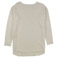 thumbnail image 2 of I.N.C Womens Solid Shirttail Pullover Sweater, Beige, X-Large, 2 of 2