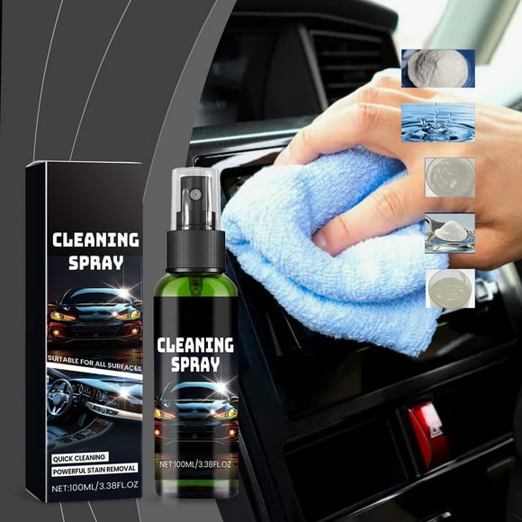 Wzzjkit Car Accessories Strong Cleaning Agent for Household Multi-purpose Cleaning and Oil Removal Ceramic Tile Fitness Equipment Car Interior Cleaning and Care 100ml
