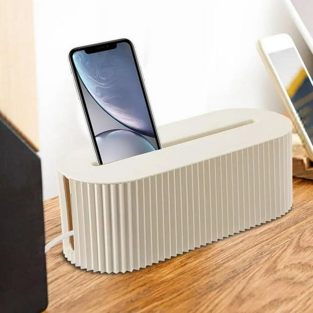 Caja Organizadora de Cables para Ocultar y Disimular Regletas Enchufes Administración Escritorio el Hogar