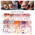 thumbnail image 4 of Pegatinas De Transferencia Para Decoración De Uñas, Pegatinas Coloridas De Hojas De Arce Y Flores Para Uñas 10 Rollos Speravity CE006545-00, 4 of 6