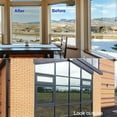 thumbnail image 2 of One-Way Window Mirror Film Anti UV Heat Resistant Anti-Gaze Temperature Control Privacy Reflective Adhesive Film for Window Home Office Store (40 * 400cm), 2 of 5