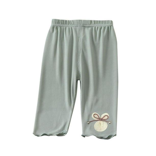 Odeerbi 6M-6Y Niños Niñas Mallas Elásticas de Modal Pantalones Capris Ropa Exterior de Verano Pantys Elásticos Recortados