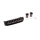 thumbnail image 3 of Piezas de instrumentos musicales de aleación Puente de guitarra eléctrica Conjunto de puente de guitarra de con pieza de cola de llave Negro kusrkot Piezas de puente de guitarra eléctrica, 3 of 6