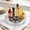 Clear, variant on Rotating Makeup Organizer Tray, 8.3 Inch Round Spinning Cosmetic Storage Turntable, Vertical Ribbed Clear Plastic Lazy Susan Organizer, 360‑Degree Spin Countertop Caddy for Vanity, Bathroom,Lipsticks