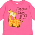 thumbnail image 4 of Inktastic My Oma Loves Me Boys or Girls Long Sleeve Toddler T-Shirt, 4 of 5