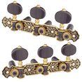 thumbnail image 1 of 2X Guitar Machine Heads Classic Guitar String Tuning Pegs Key Gold 3L Tuners Keys Part Parts Accessories, 1 of 6