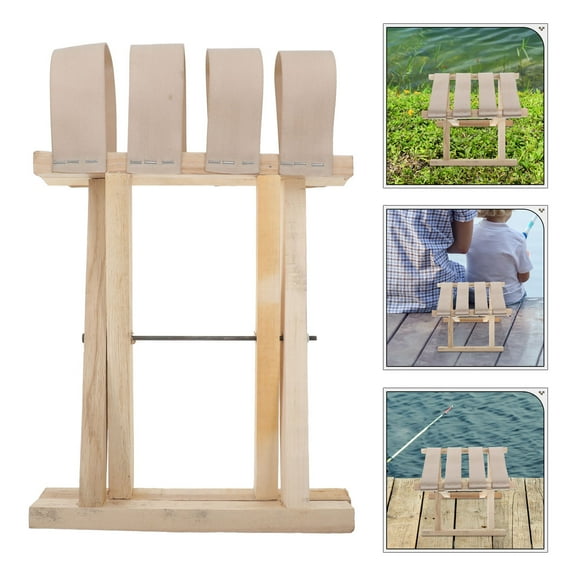 EXHUMKY 1Pack Lightweight Portable Stool for Camping Folding Stool for Adults