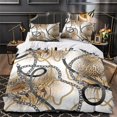 thumbnail image 3 of 2/3pcs Home Bedclothes 3D Luxury Pattern Printed Comforter Cover Set Bedspreads for Adult,Twin (68"x86"), 3 of 5
