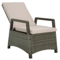 thumbnail image 4 of Safavieh Herman Outdoor Coastal Steel Recliner Chair, Gray Brown/Light Gray, 4 of 13