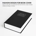 thumbnail image 3 of SNNROO Book Safe Combination with Key Secret Safe Hide Money Jewelry Safe Containers Disguised Metal Lock Box Fake Book Concealment Furniture Hollow Case, 3 of 8