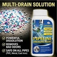 thumbnail image 5 of Fast Acting Drain Clog Remover Powder For Kitchen Sink Bathtub Toilet Floor Drains Dissolves Hair And Grease 260g, 5 of 7