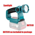thumbnail image 4 of Lámpara de Trabajo Portátil con Puntos de Advertencia LED Flashlight Antorcha para Ma*kita 14.4V 18V Batería Li-ion BL1830 BL1430 BAT618 BAT614, 4 of 8