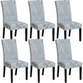 thumbnail image 1 of BR Juego de 6 fundas para sillas de otoño – Fundas modernas elásticas para comedor, cocina, fiesta de boda – Protector de silla lavable (6 piezas), 1 of 3