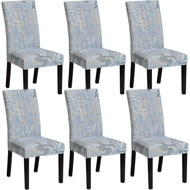 BR Juego de 6 fundas para sillas de otoño – Fundas modernas elásticas para comedor, cocina, fiesta de boda – Protector de silla lavable (6 piezas)